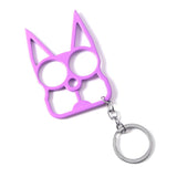 Black Cat Self Defense Keychain Purple - Tophatter Daily Deals