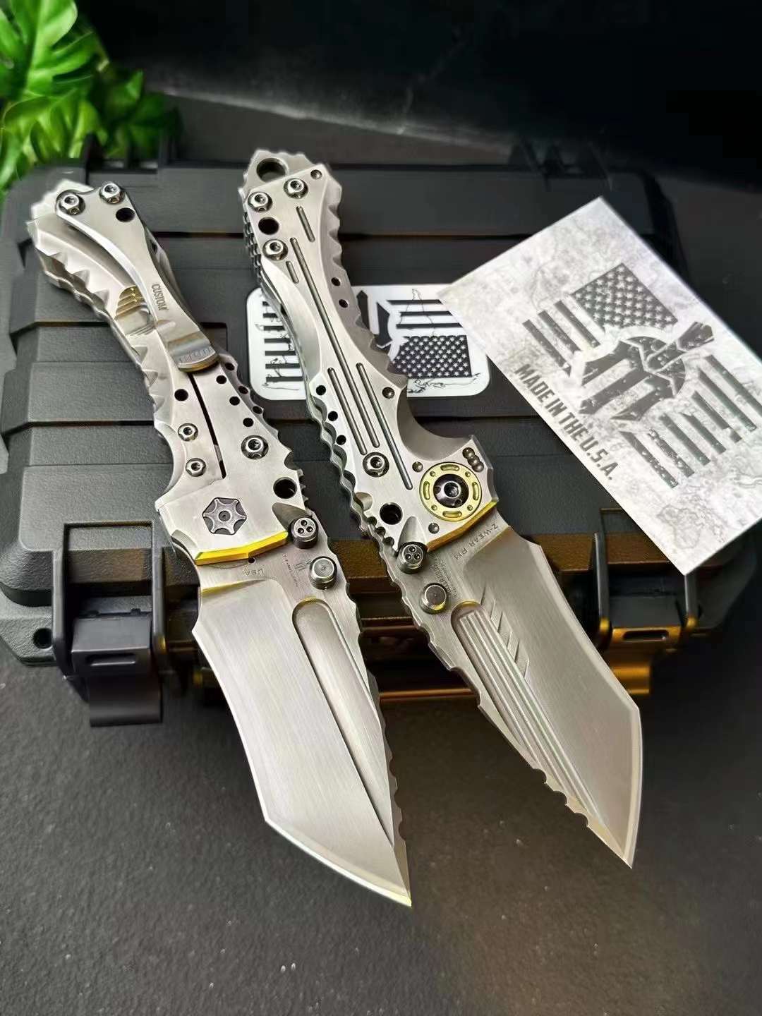 Miller Bros. BIsdes Handmade Edition T-1 Heavy Duty Folding Knife - Tophatter Daily Deals