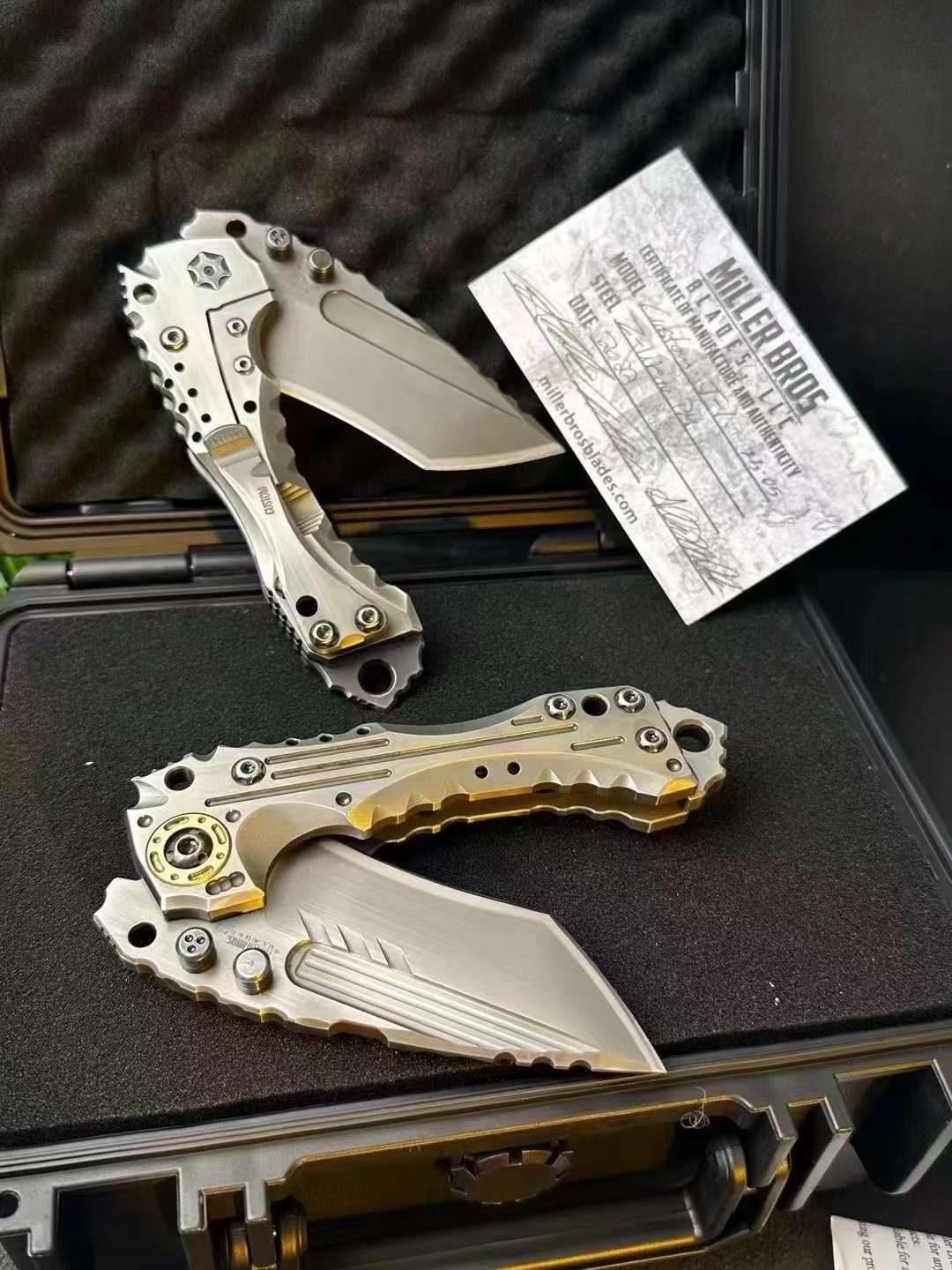 Miller Bros. BIsdes Handmade Edition T-1 Heavy Duty Folding Knife - Tophatter Daily Deals