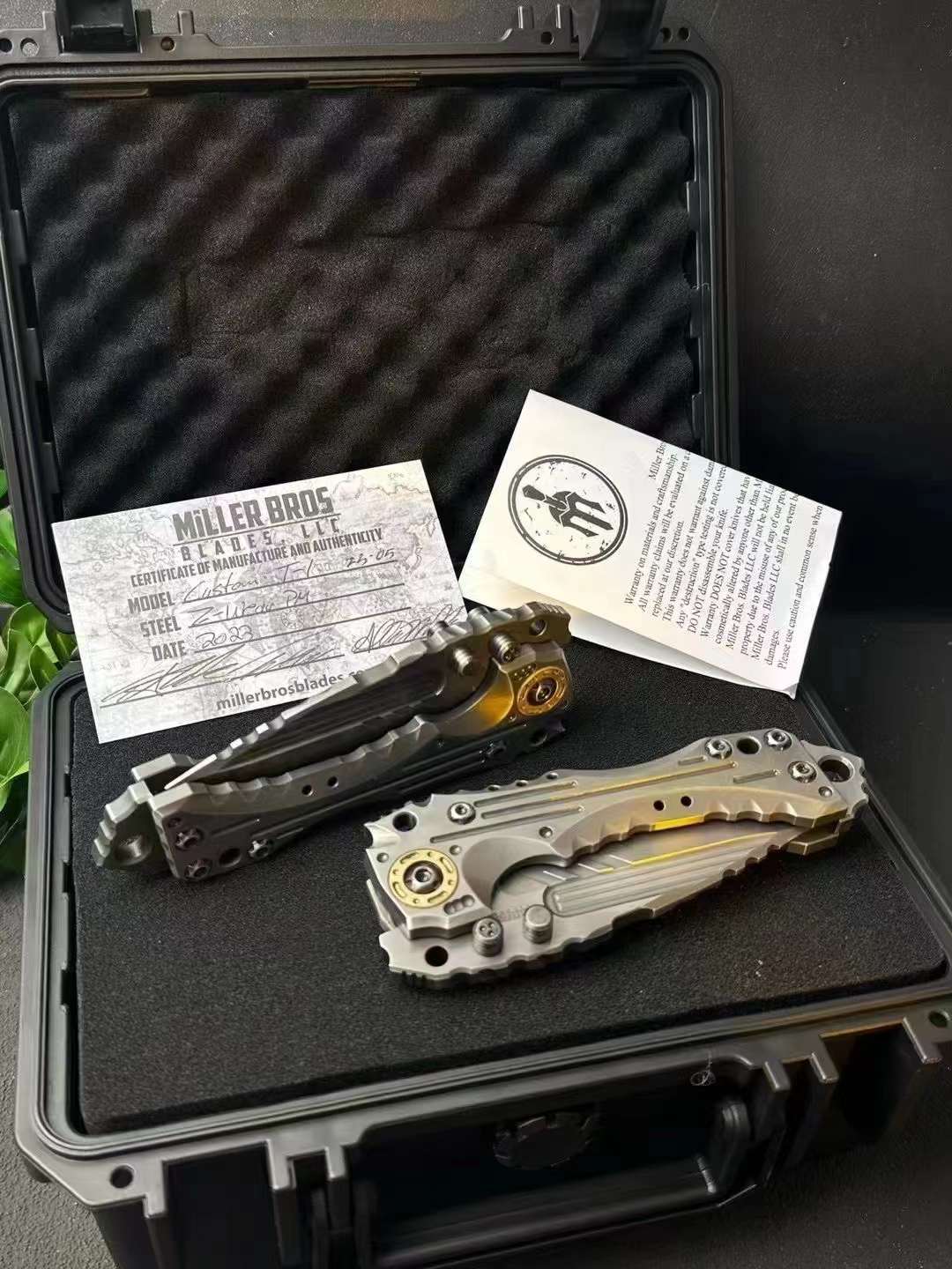 Miller Bros. BIsdes Handmade Edition T-1 Heavy Duty Folding Knife - Tophatter Daily Deals