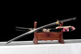 High-End Samurai Sword Series - Forged Steel Samurai Sword "Purple Gold Flower" - Tophatter Daily Deals