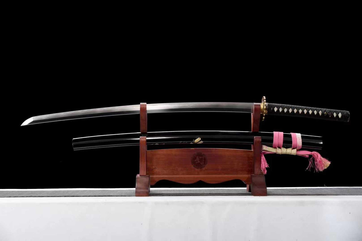 High-End Samurai Sword Series - Forged Steel Samurai Sword "Purple Gold Flower" - Tophatter Daily Deals