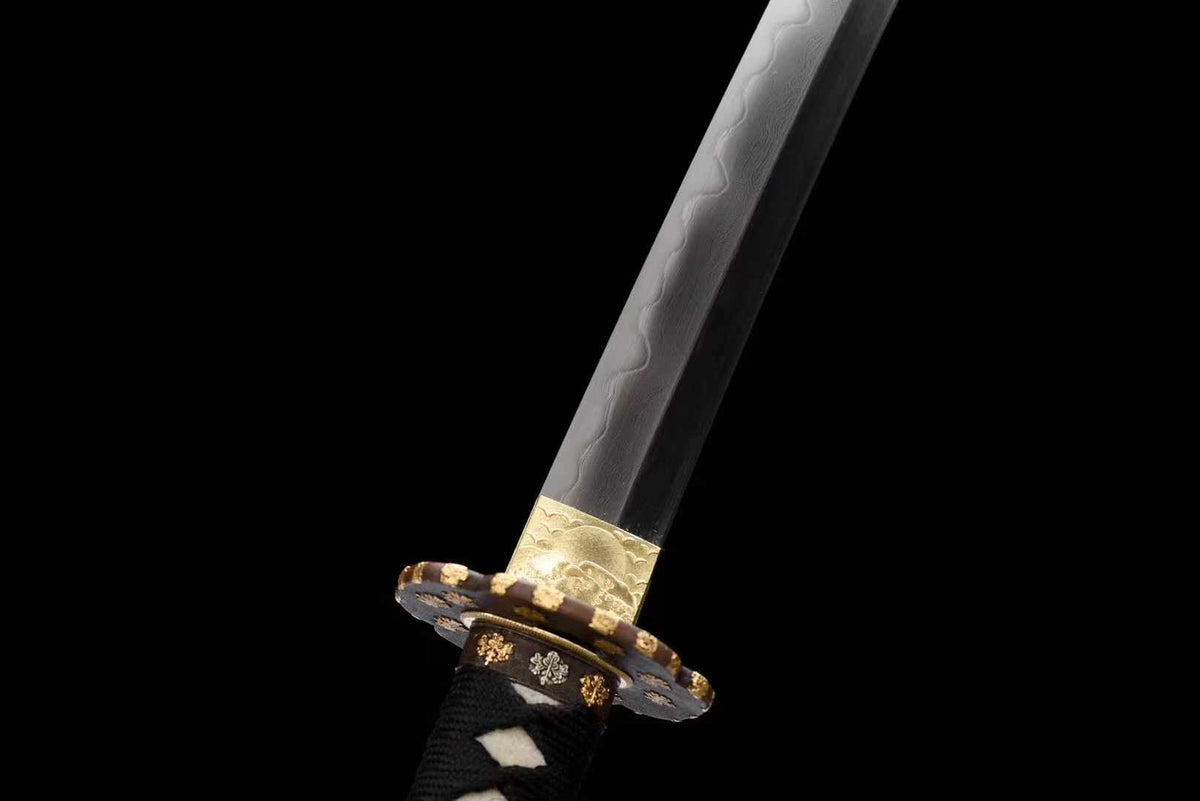 High-End Samurai Sword Series - Forged Steel Samurai Sword "Purple Gold Flower" - Tophatter Daily Deals