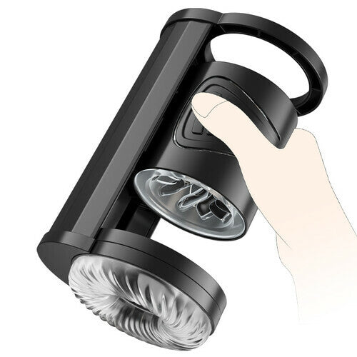 Acmejoy - Style Manual Thrusting & Squeezing Detachable Multifunctional Male Stroker Black Masturbation Cup - Tophatter Daily Deals