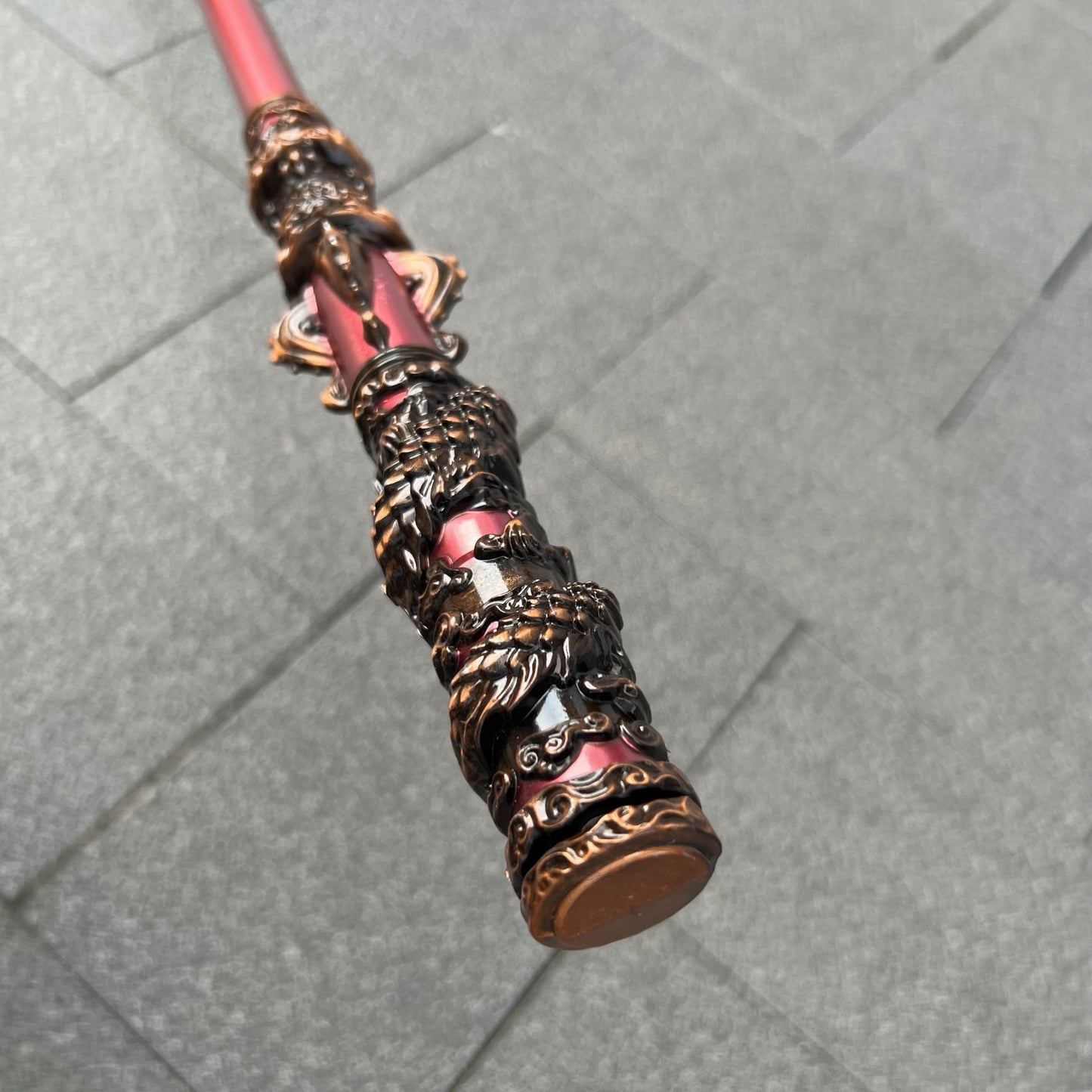 Black MyTh WuKong Zinc Alloy Coiled Dragon Steel Rod - Tophatter Daily Deals