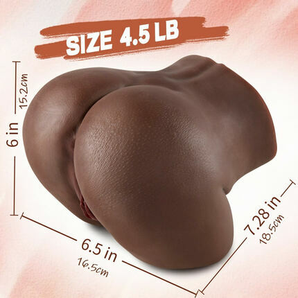 Elowen - 4.5 LBS Chocolate Anal Realistic Butt Male Masturbator Masturbators - Tophatter Daily Deals