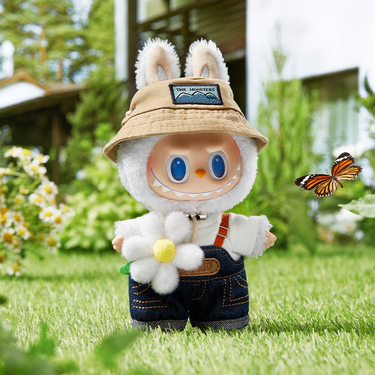 Genuine POP MART - THE MONSTERS Labubu FALL IN WILD SERIES - Vinyl Plush Doll Pendant Flowers - Tophatter Daily Deals