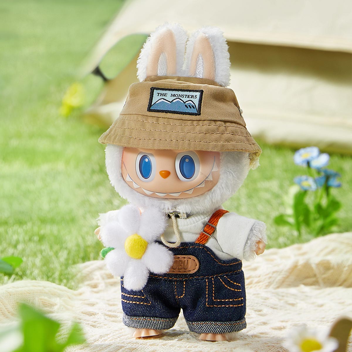 Genuine POP MART - THE MONSTERS Labubu FALL IN WILD SERIES - Vinyl Plush Doll Pendant Flowers - Tophatter Daily Deals