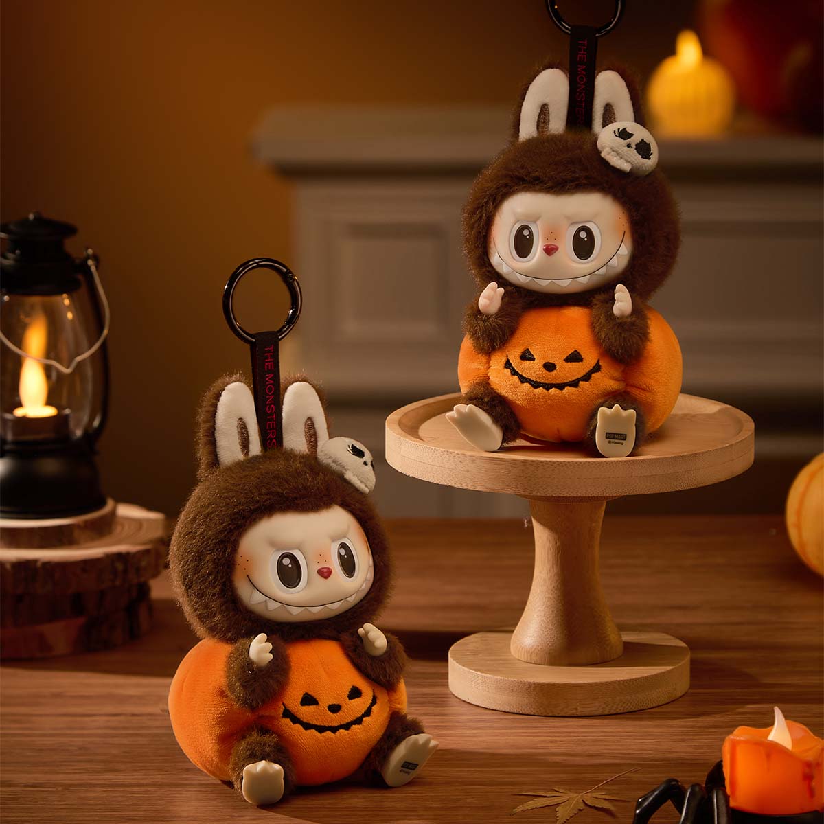 Genuine Labubu Happy Halloween Party Series-Sitting Pumpkin Vinyl Plush Pendant Mythical - Tophatter Daily Deals