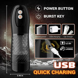 Aiden 9 Thrusting & Rotating Masturbator Adult Sex Toys For Men Masturbation Cup - Tophatter Daily Deals