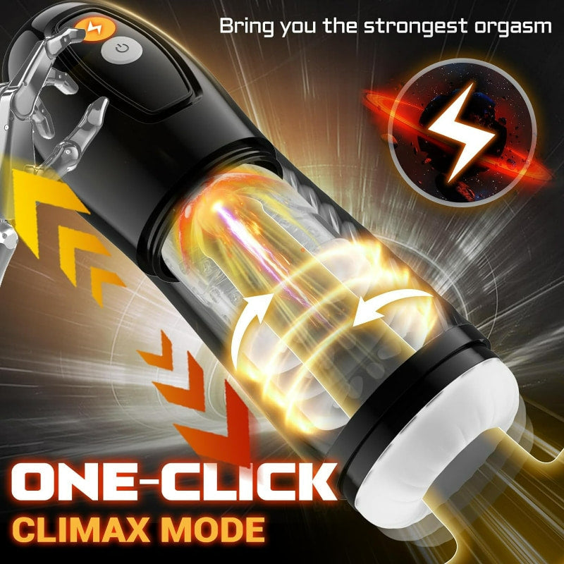 Aiden 9 Thrusting & Rotating Masturbator Adult Sex Toys For Men Masturbation Cup - Tophatter Daily Deals