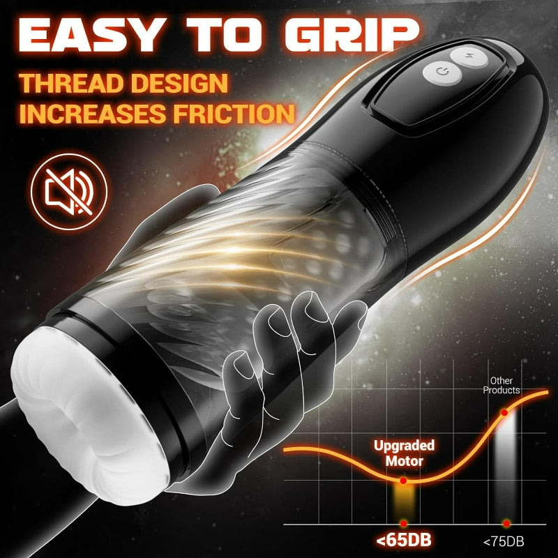 Aiden 9 Thrusting & Rotating Masturbator Adult Sex Toys For Men Masturbation Cup - Tophatter Daily Deals