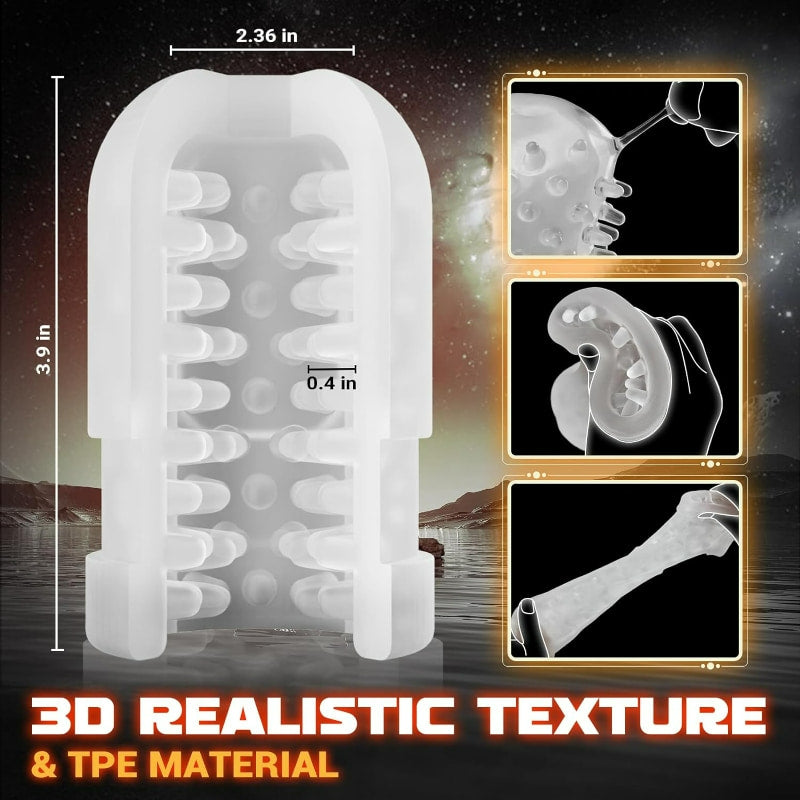 Aiden 9 Thrusting & Rotating Masturbator Adult Sex Toys For Men Masturbation Cup - Tophatter Daily Deals