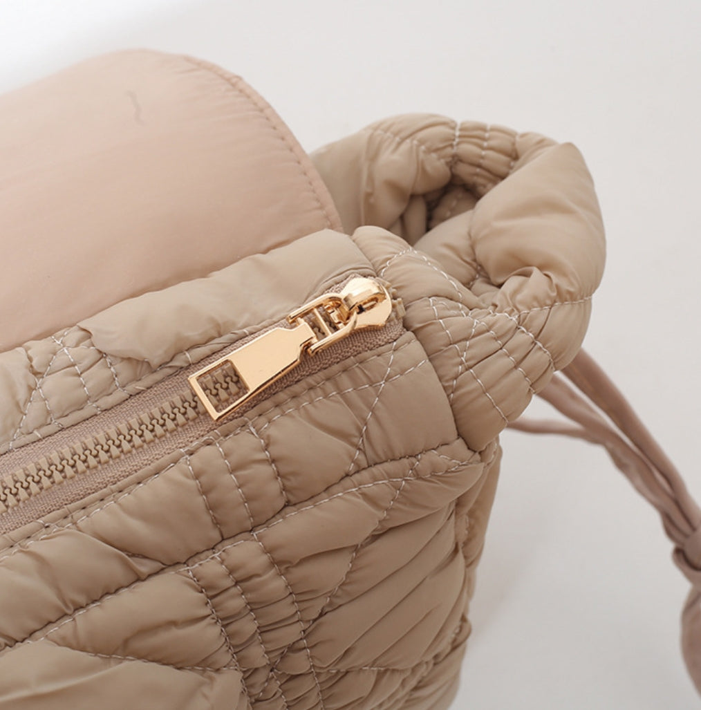 Brinley Foldover Quilted Puffer Crossbody Handbags & Wallets - Tophatter Daily Deals