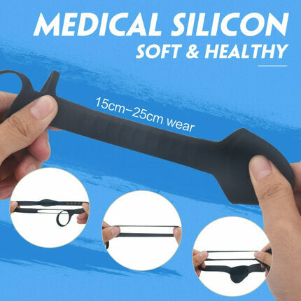 Acmejoy - S-Hand Eerection Aid Enhancing Dual Penis Ring Penis Rings - Tophatter Daily Deals