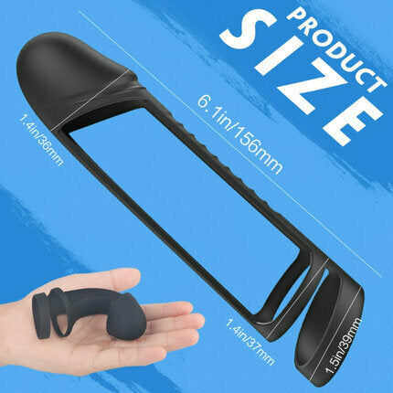 Acmejoy - S-Hand Eerection Aid Enhancing Dual Penis Ring Penis Rings - Tophatter Daily Deals