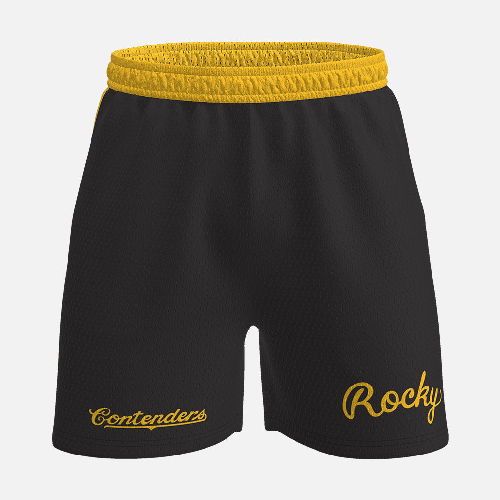 Contenders Clothing Rocky II Trunk Mesh Active Short Black Shorts - Tophatter Daily Deals