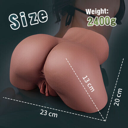 Acmejoy - [Butt Beginer] 5.3 Lbs Big Ass Brown Realistic Butt Masturbator Masturbators - Tophatter Daily Deals