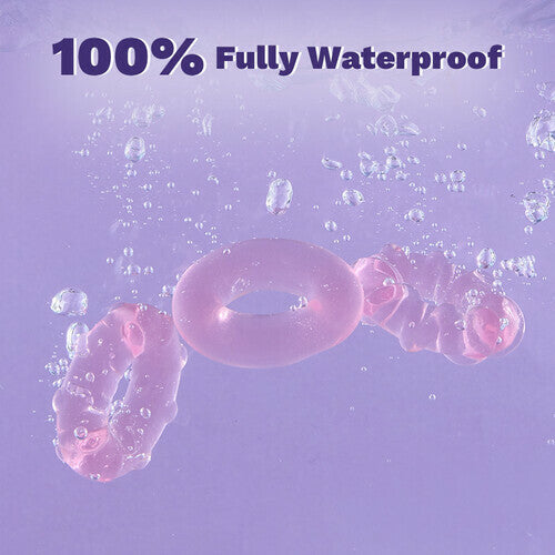 Acmejoy - 3-Piece Set Cock Rings High-Elasticity Tpe Rings For Male Pleasure Penis Rings - Tophatter Daily Deals