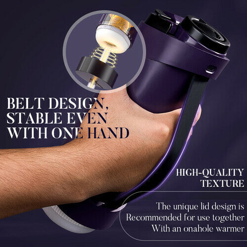 Acmejoy - Purple Driver 7 Thrusting Stable Belt Design Male Stroker Masturbator Adult Toy Masturbation Cup - Tophatter Daily Deals