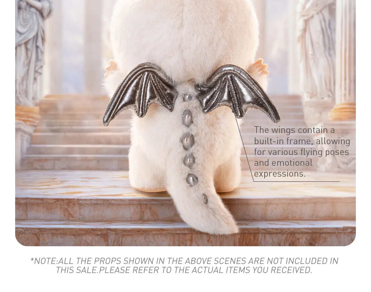 Genuine POP MART Zimomo Labubu - THE MONSTERS - ANGEL IN CLOUDS Vinyl Face Doll - 58cm - Tophatter Daily Deals