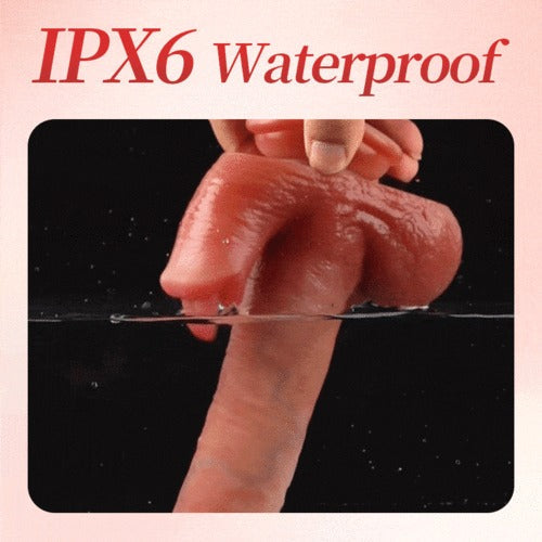 Acmejoy - UPGRADED 10.43 In Longer Licking Heating Thrusting Swinging Lifelike Dildo Dildos - Tophatter Daily Deals