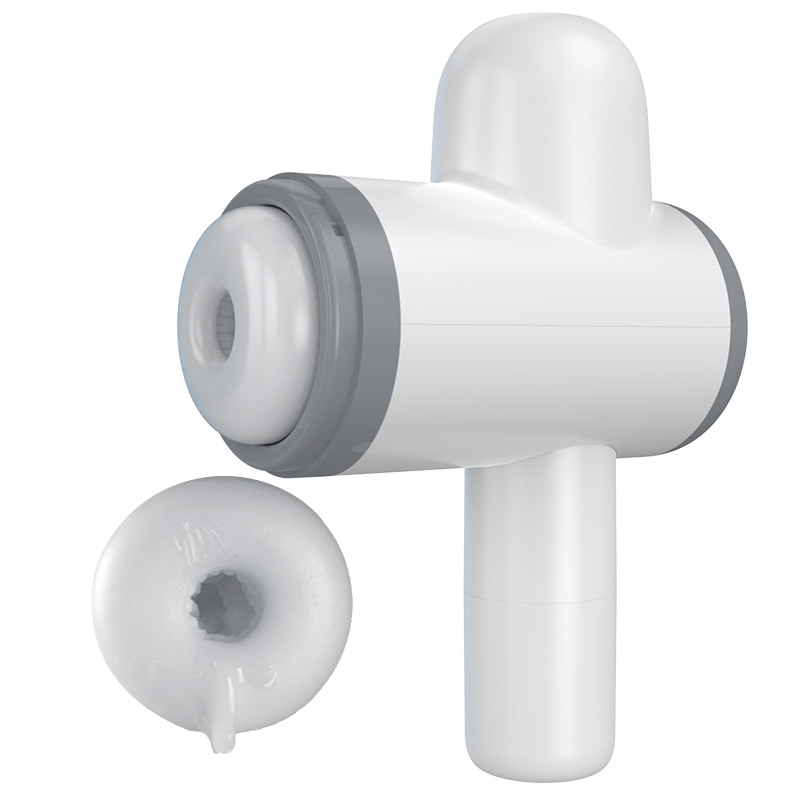 Acmejoy - Automatic Lubrication 8 Thrusting & Sucking Handheld Male Stroker Masturbation Cup - Tophatter Daily Deals