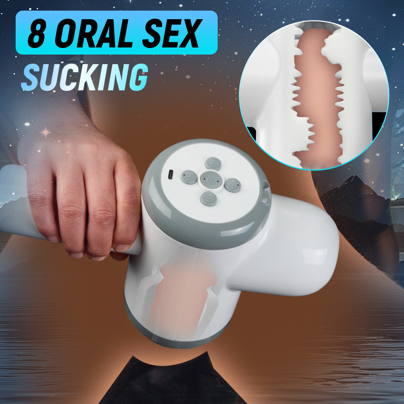 Acmejoy - Automatic Lubrication 8 Thrusting & Sucking Handheld Male Stroker Masturbation Cup - Tophatter Daily Deals