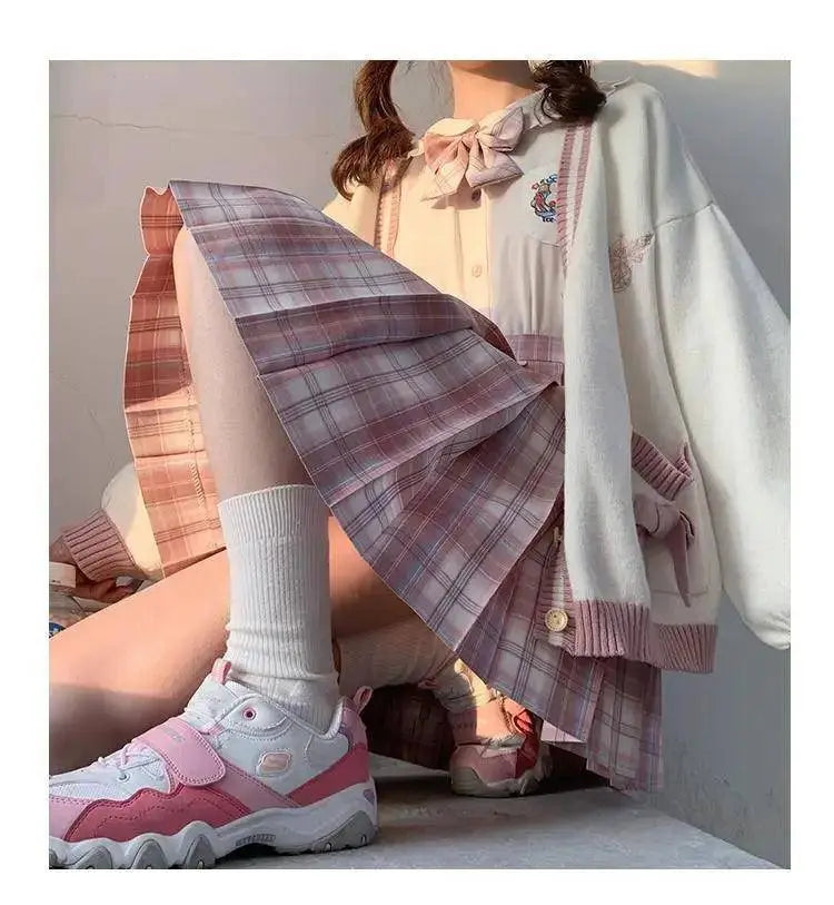 2025 Autumn Winter Women Sweater Loose Japanese Style Sweet Knitted Cardigan Embroidery Oversize Harajuku Female Cardigans Cute - Tophatter Daily Deals