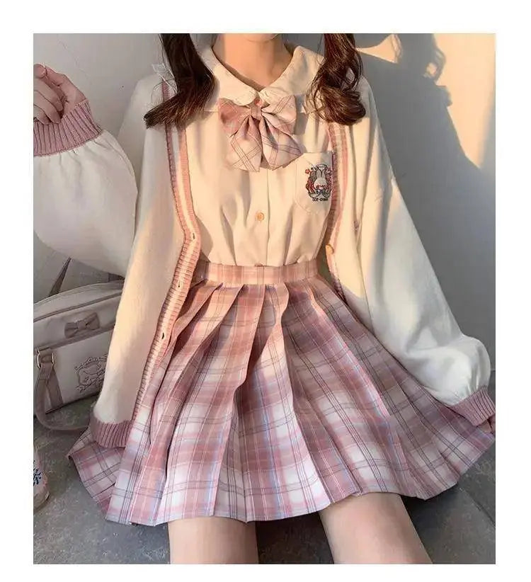 2025 Autumn Winter Women Sweater Loose Japanese Style Sweet Knitted Cardigan Embroidery Oversize Harajuku Female Cardigans Cute - Tophatter Daily Deals