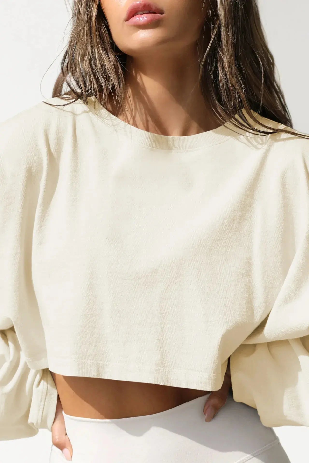 2025 NEW Women Hip Hop Streetwear Fashion Casual O Neck Solid Tank Top olid Round Tank Top Camisole Long Sleeve Sweatshirt - Tophatter Daily Deals