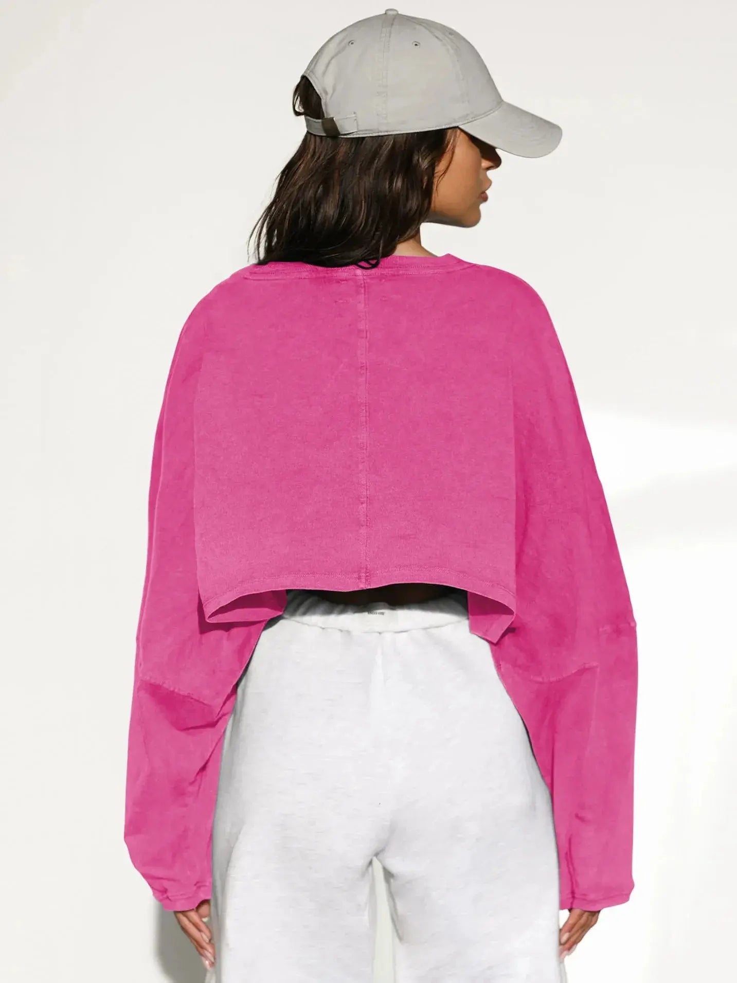 2025 NEW Women Hip Hop Streetwear Fashion Casual O Neck Solid Tank Top olid Round Tank Top Camisole Long Sleeve Sweatshirt - Tophatter Daily Deals