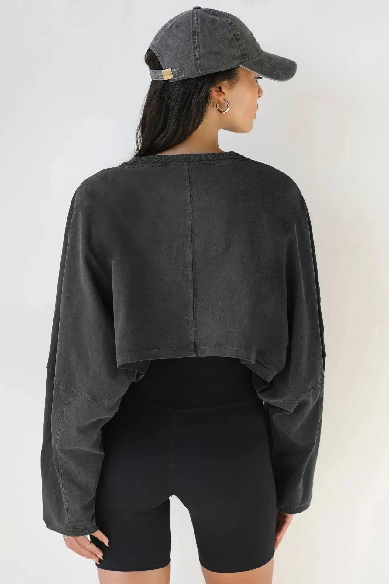 2025 NEW Women Hip Hop Streetwear Fashion Casual O Neck Solid Tank Top olid Round Tank Top Camisole Long Sleeve Sweatshirt - Tophatter Daily Deals