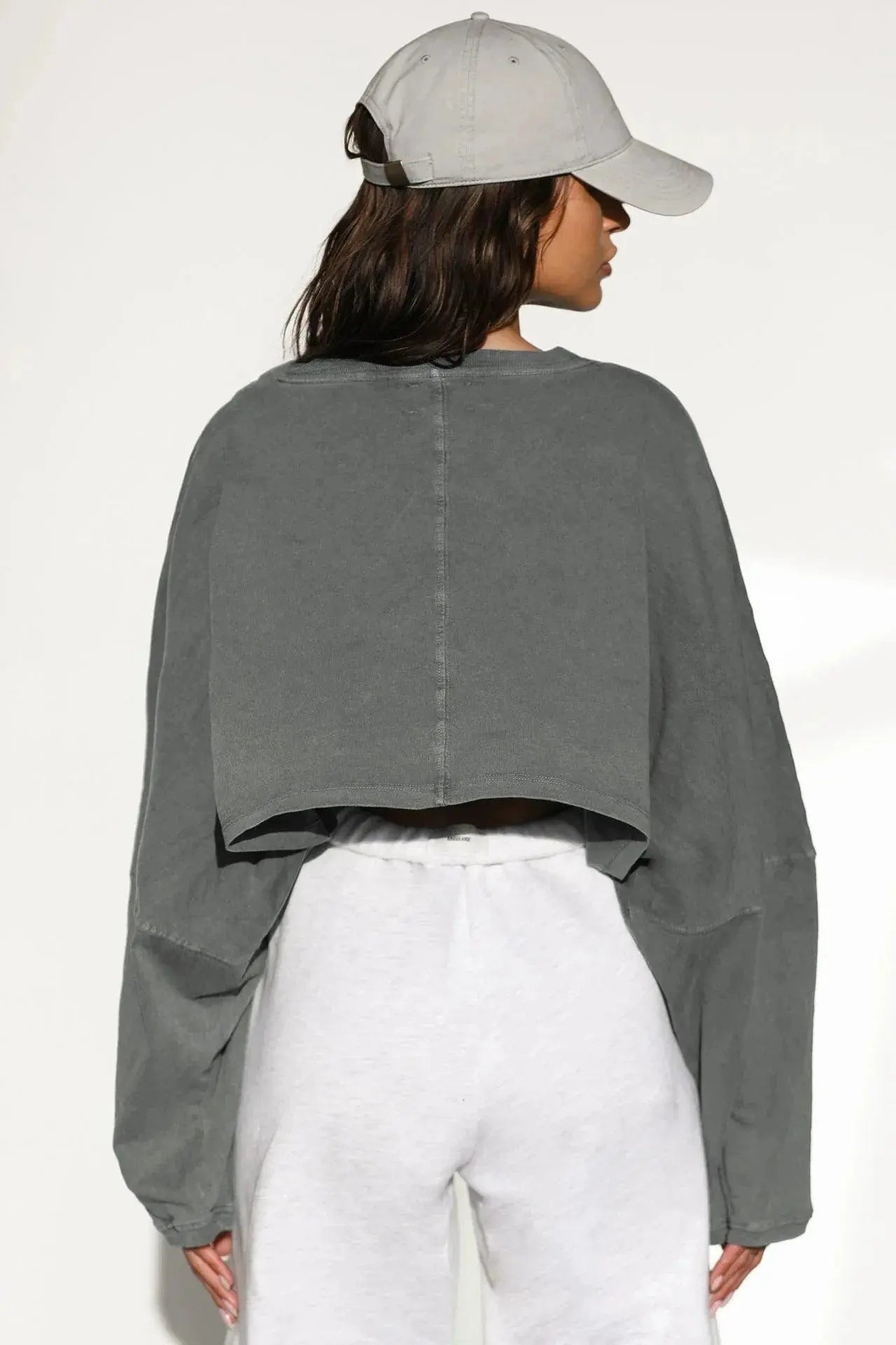 2025 NEW Women Hip Hop Streetwear Fashion Casual O Neck Solid Tank Top olid Round Tank Top Camisole Long Sleeve Sweatshirt - Tophatter Daily Deals