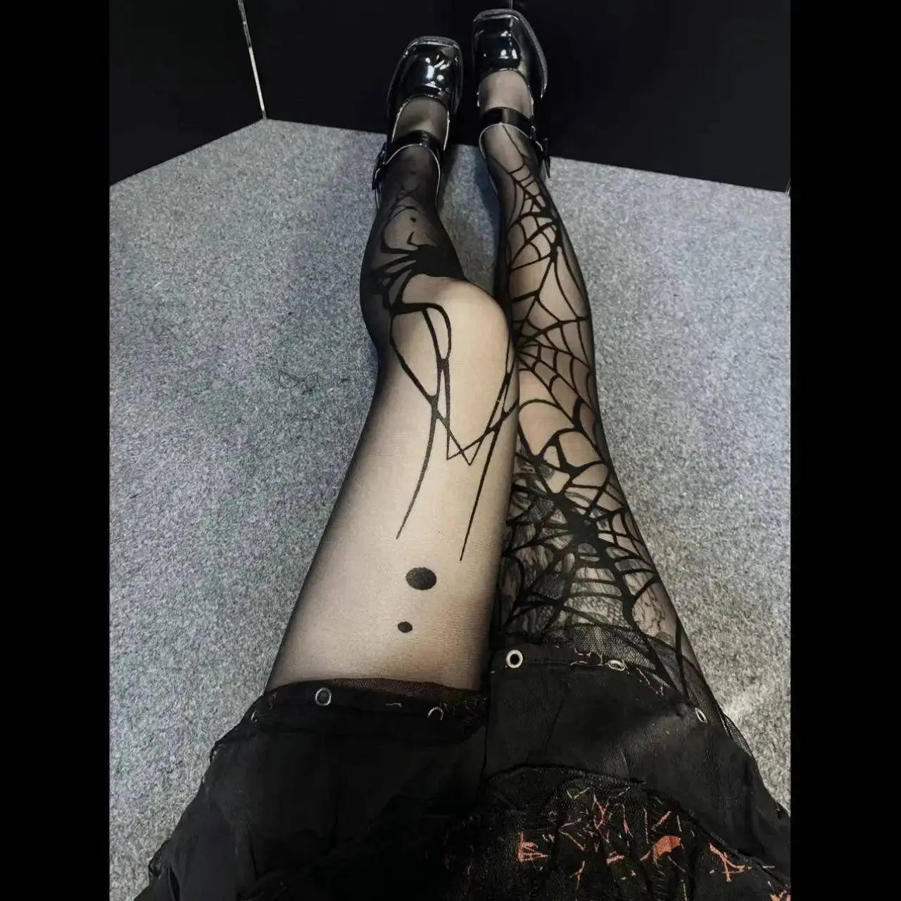 2025 New Vintage Dark Gothic Fishnet Tights Women Emo Alternative Sexy Spider Web Witch Pantyhose Y2k E-girl Cyber Punk Socks - Tophatter Daily Deals