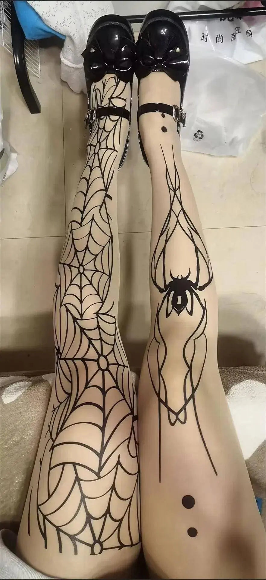 2025 New Vintage Dark Gothic Fishnet Tights Women Emo Alternative Sexy Spider Web Witch Pantyhose Y2k E-girl Cyber Punk Socks - Tophatter Daily Deals