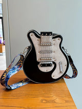 2025 Niche Guitar Shaped Y2K Style Bag, Novelty Crossbody Bag, Rivets Decor Trendy Shoulder Bag - Tophatter Daily Deals