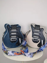 2025 Niche Guitar Shaped Y2K Style Bag, Novelty Crossbody Bag, Rivets Decor Trendy Shoulder Bag - Tophatter Daily Deals