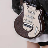 2025 Niche Guitar Shaped Y2K Style Bag, Novelty Crossbody Bag, Rivets Decor Trendy Shoulder Bag - Tophatter Daily Deals