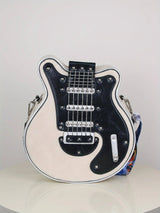 2025 Niche Guitar Shaped Y2K Style Bag, Novelty Crossbody Bag, Rivets Decor Trendy Shoulder Bag - Tophatter Daily Deals