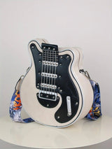 2025 Niche Guitar Shaped Y2K Style Bag, Novelty Crossbody Bag, Rivets Decor Trendy Shoulder Bag - Tophatter Daily Deals
