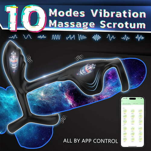 Acmejoy - Couple Use APP Control 10 Vibrating Male Silicone Penis Ring Penis Rings - Tophatter Daily Deals
