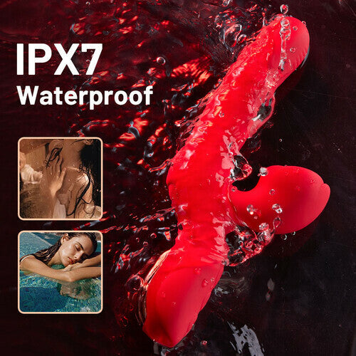 Acmejoy - 7 Thrusting Wiggling Rose Stimulator Vibrator Vibrators - Tophatter Daily Deals