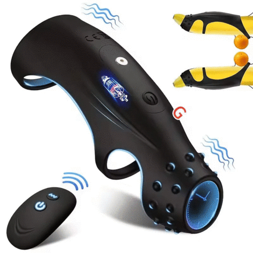 Acmejoy - 10 Vibrating Cock Ring with G-spot Stimulation and Remote Control Penis Rings - Tophatter Daily Deals