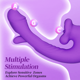 Acmejoy - Upgraded Mouth-Shaped 3 In 1 Flapping & Biting & Toungue Vibrator Vibrators - Tophatter Daily Deals