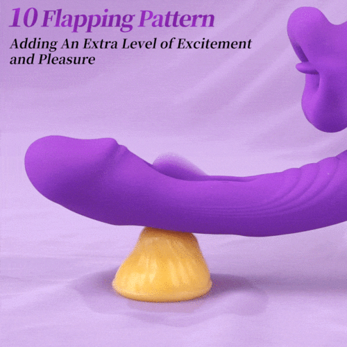 Acmejoy - Upgraded Mouth-Shaped 3 In 1 Flapping & Biting & Toungue Vibrator Vibrators - Tophatter Daily Deals