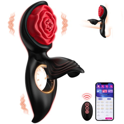 Acmejoy - Wizard APP Control 7 Vibrating Cock Ring Penis Rings - Tophatter Daily Deals
