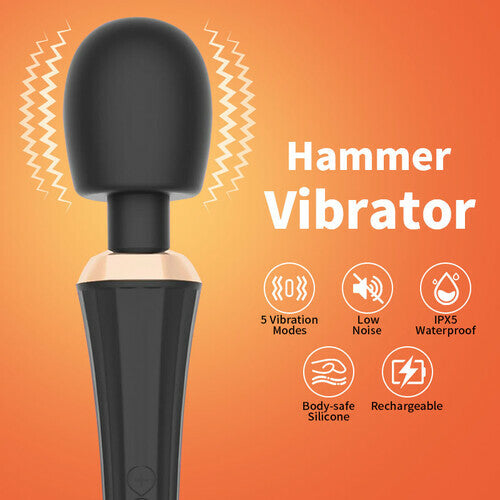 Acmejoy - 5 Frequency 3 Speed Full Body Massage Wand Vibrators Vibrators - Tophatter Daily Deals