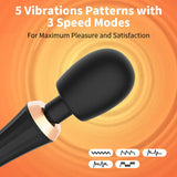 Acmejoy - 5 Frequency 3 Speed Full Body Massage Wand Vibrators Vibrators - Tophatter Daily Deals