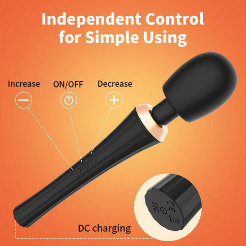 Acmejoy - 5 Frequency 3 Speed Full Body Massage Wand Vibrators Vibrators - Tophatter Daily Deals